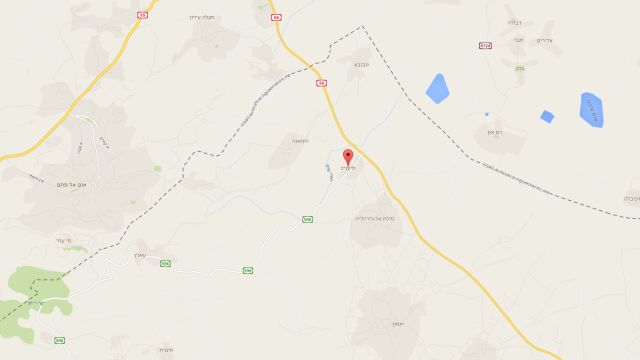 מפת גוגל של הכפרים באזור הבארות